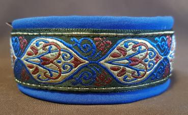 Soft Shell Halsband 4,5cm breit Blau